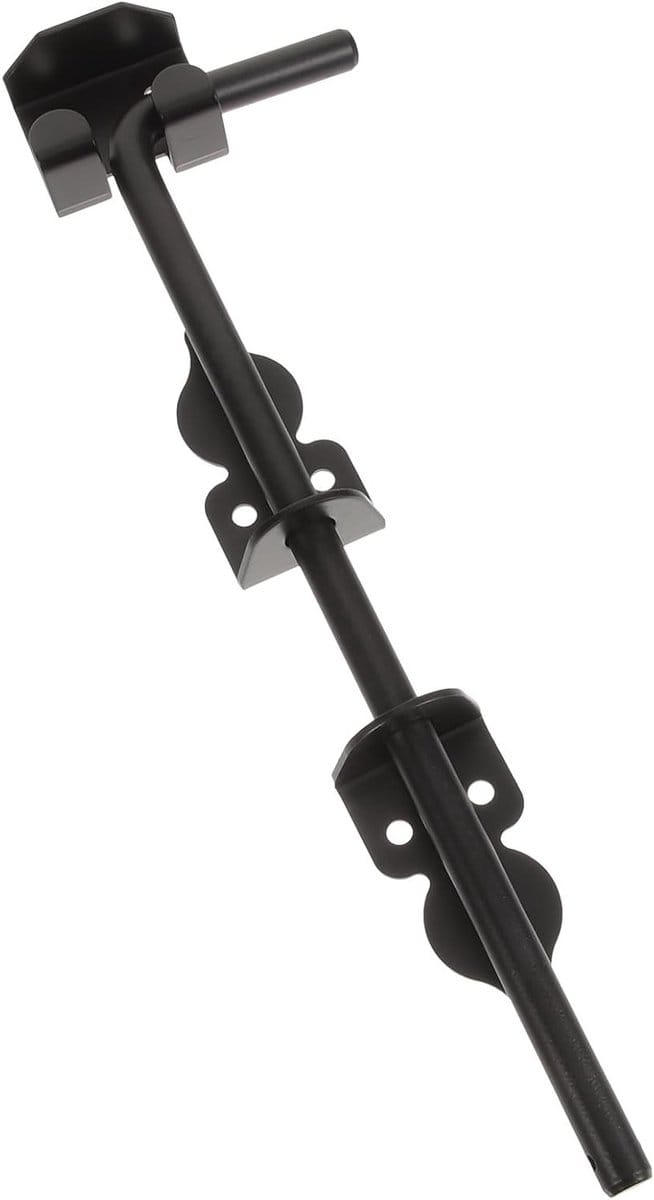 Vloervergrendeling - Hengelbout - Poorten Beveiligen - Robuuste Constructie - 30.5 cm - Zwart