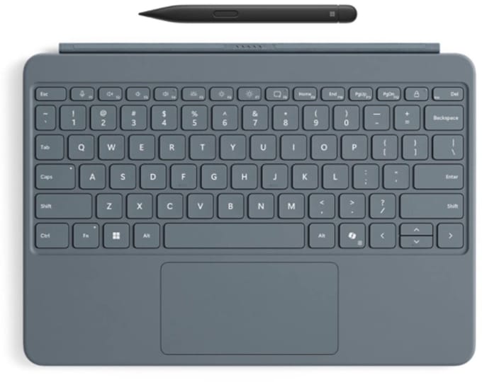 Microsoft Surface EP2-33062 toetsenbord voor mobiel apparaat QWERTZ Duits Bluetooth Blauw