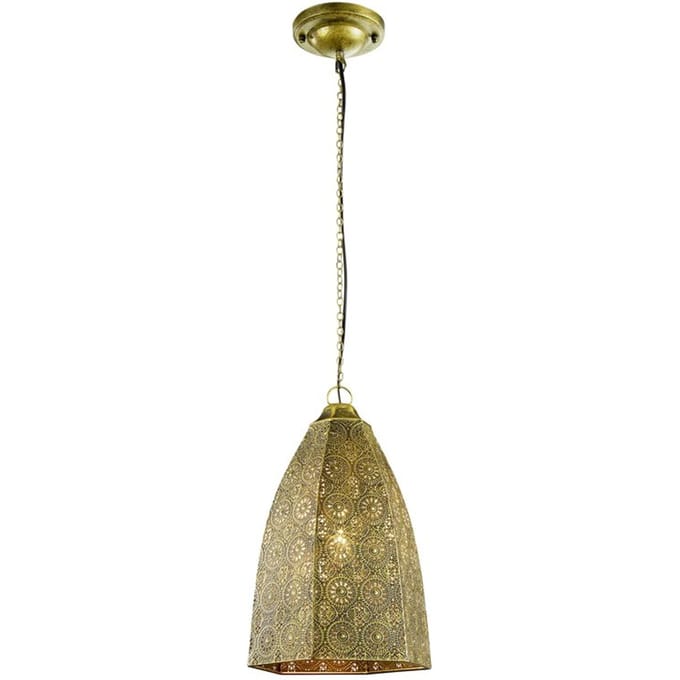 Trio IRENE - Hanglamp - E14 fitting, 40W max - Oud brons