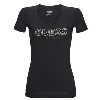T-shirt Korte Mouw Guess SS RN MESH LOGO TEE