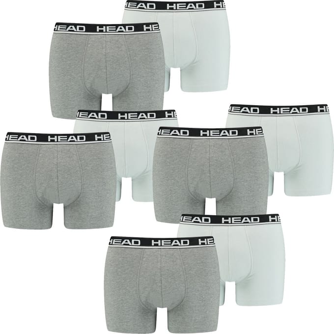 HEAD Heren Boxershorts HEAD BASIC BOXER 8er Pack Grijs S