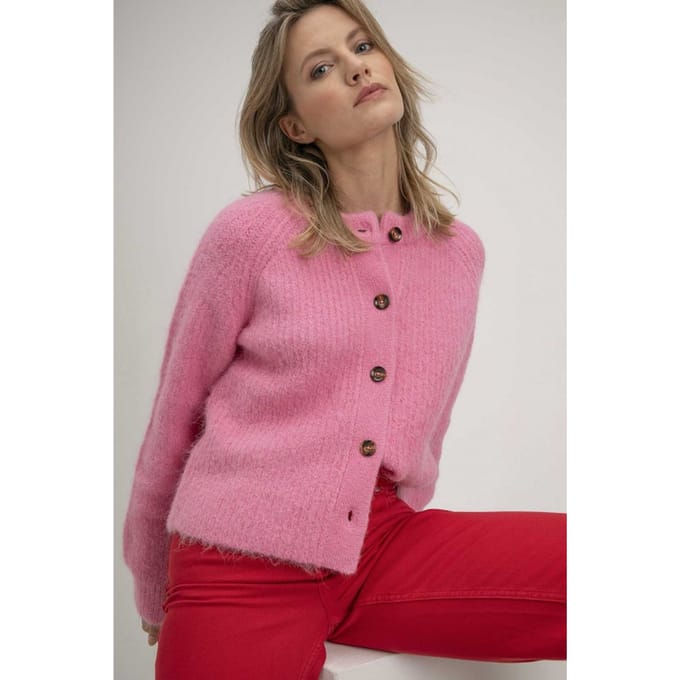 Josephine & Co Sharon Cardigan Bubblegum Größe: L | Strickpullover Outlet | Damen