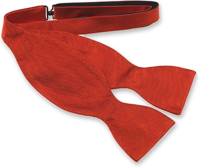 E.L. Cravatte Zelfstrikker Strik - Rood - 100% Zijde