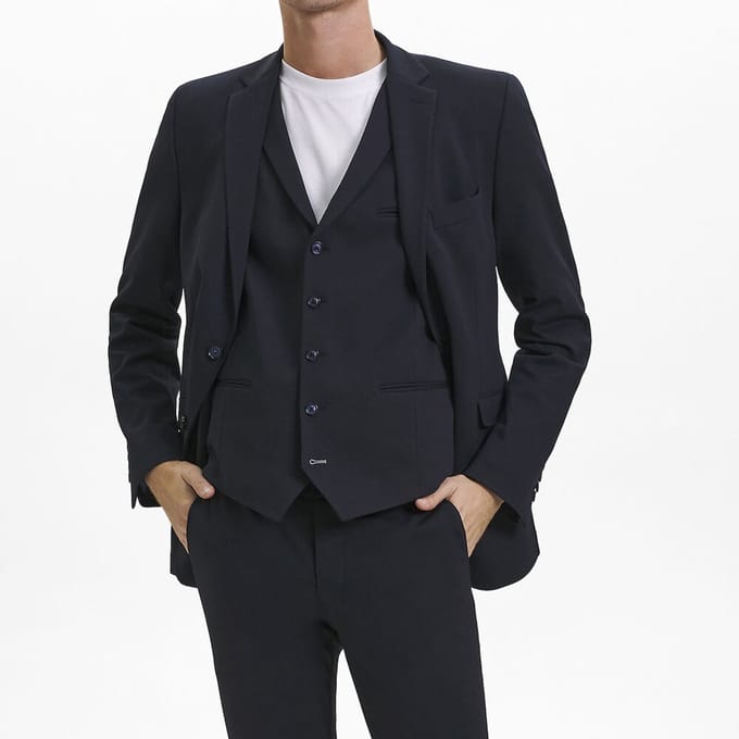 Sunwill Heren Extreme Flexibility Colbert in Modern Fit | Maat 52 | Donkerblauw