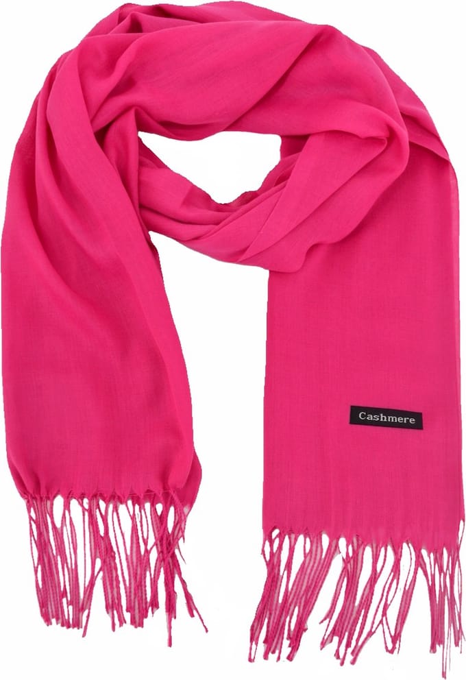 Pashmina Sjaal - Roze | Polyester | 180 x 70 cm | Fashion Favorite