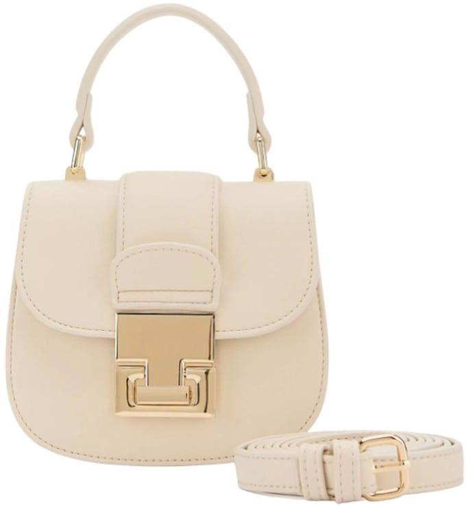 SEIDENFELT MANUFAKTUR Handtas Schoudertas Evje Mini Handbag Cream Crème