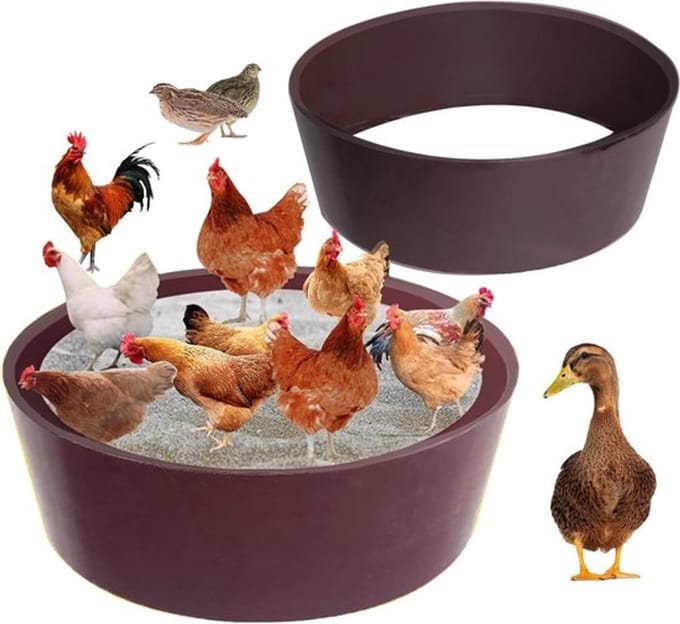 NTHProducts - Sand Baths voor Kippen - Ondersteuning voor Gezondheid - Bruin