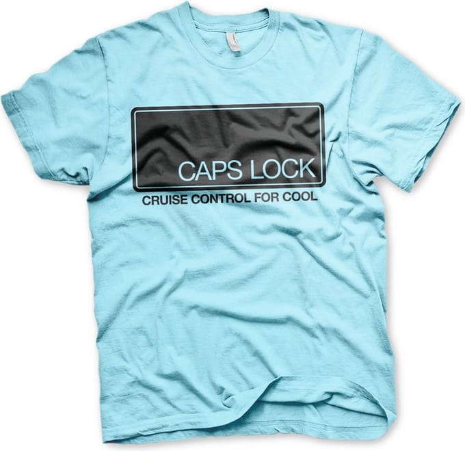 Hybris CAPS LOCK Cruise Control For Cool T-shirt Skyblue