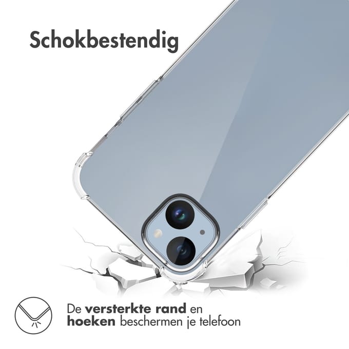 imoshion Hoesje - Geschikt voor Apple iPhone 15 Plus - Shockproof Case - Transparant