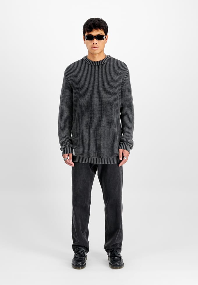 Gebreide pullover met labeldetail, model 'Acid'