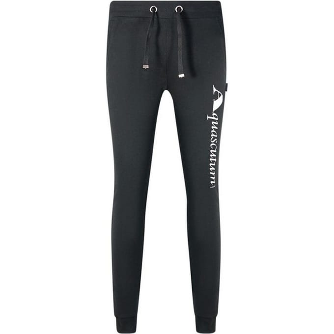 Aquascutum Heren Joggingbroek met logo (Zwart)