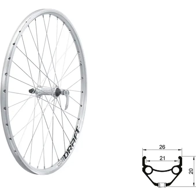 Voorwiel Kellys Draft V-Brake F 26''