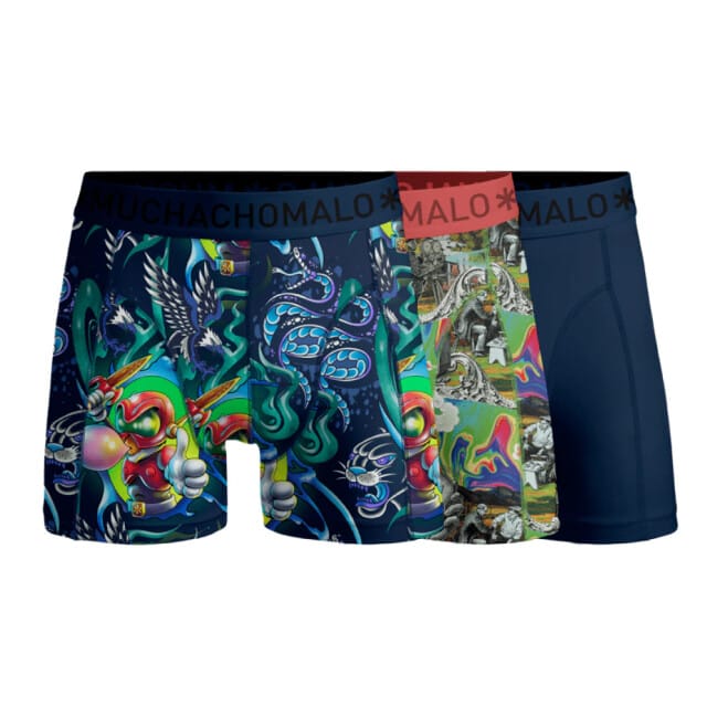 Muchachomalo Jongens 3-pack boxershorts new school