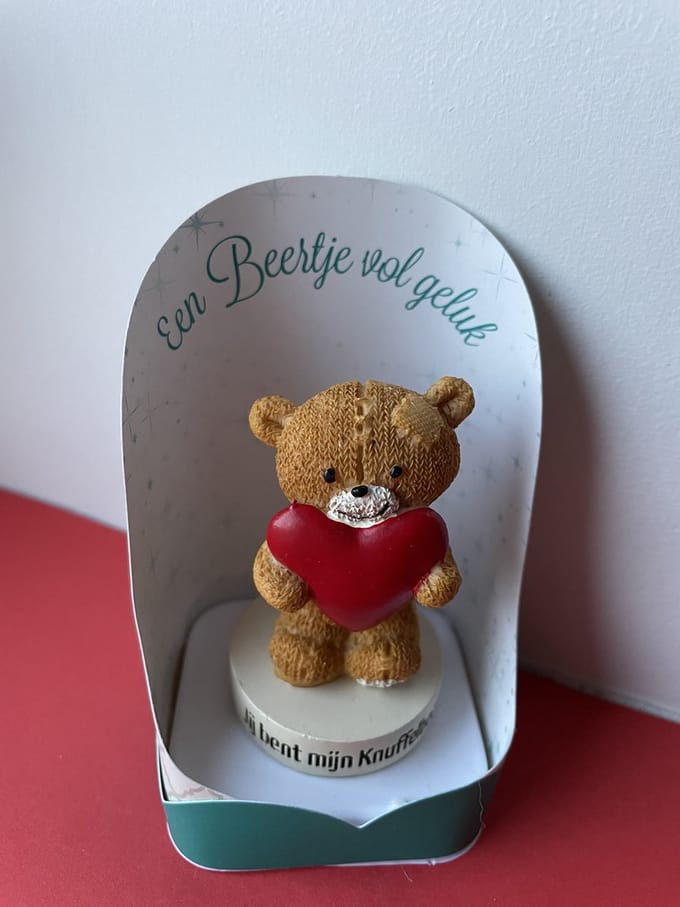 Geluksbeeld-Jij bent mijn knuffelbeer (beer)