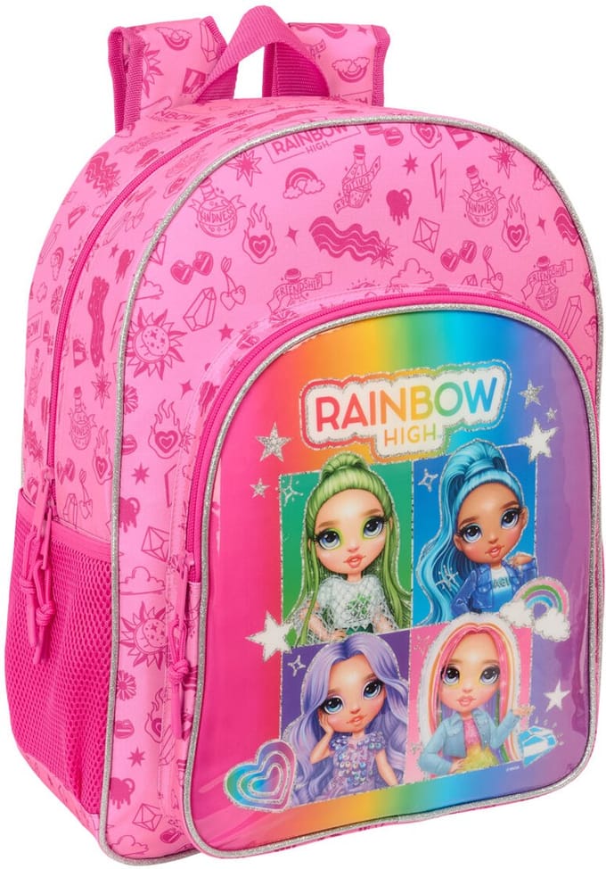 Schoolrugzak Rainbow High Shine Multicolour 33 x 42 x 14 cm