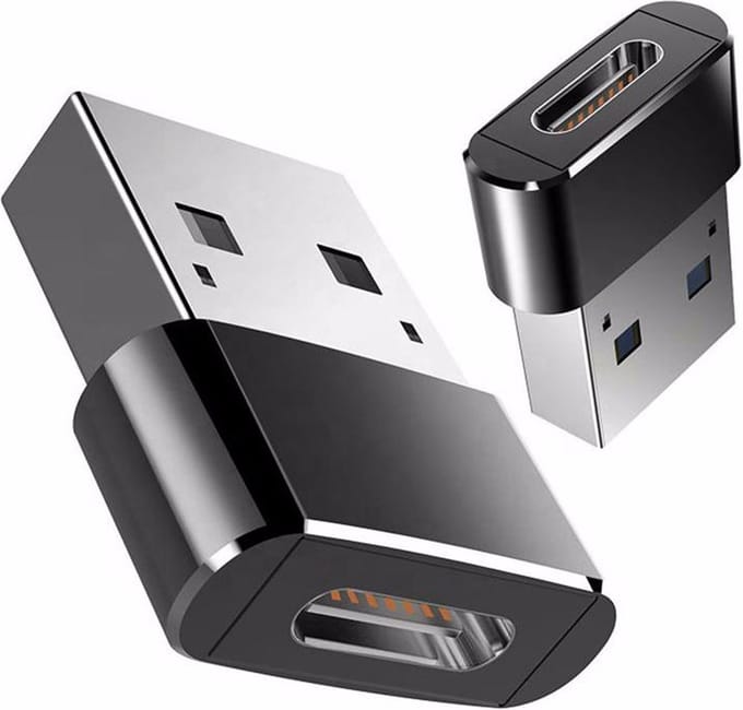 USB A Male naar USB C Female