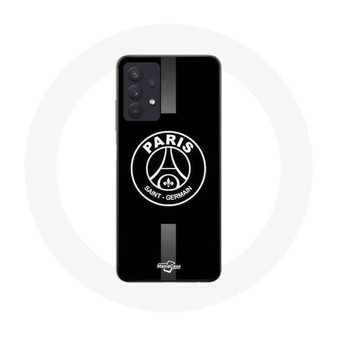 Coque - PSG - Samsung Galaxy A32 5G - Souple - Sportif - Gris et Noir gris