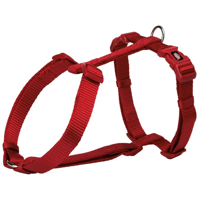 Trixie Premium H-harness L-XL: 75-120 cm/25 mm Rood