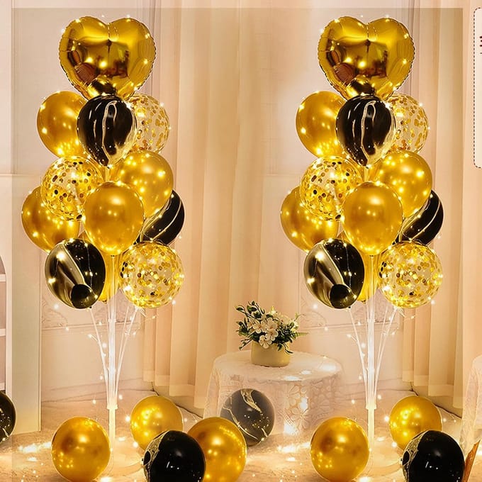 Ballonstandaardset 1,3 m - Herbruikbare Ballonhouder voor Bruiloft en Feestdecoratie