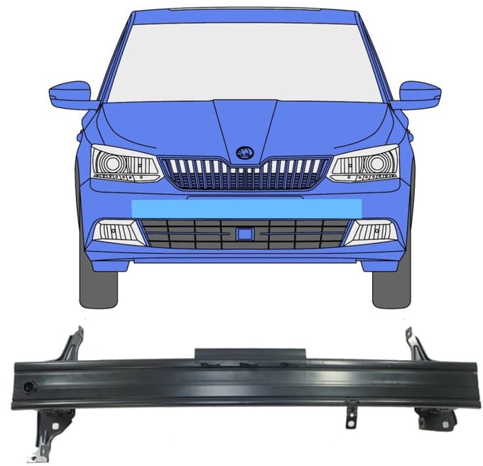 Versterking voorbumper / balk voor Skoda Fabia 2014-