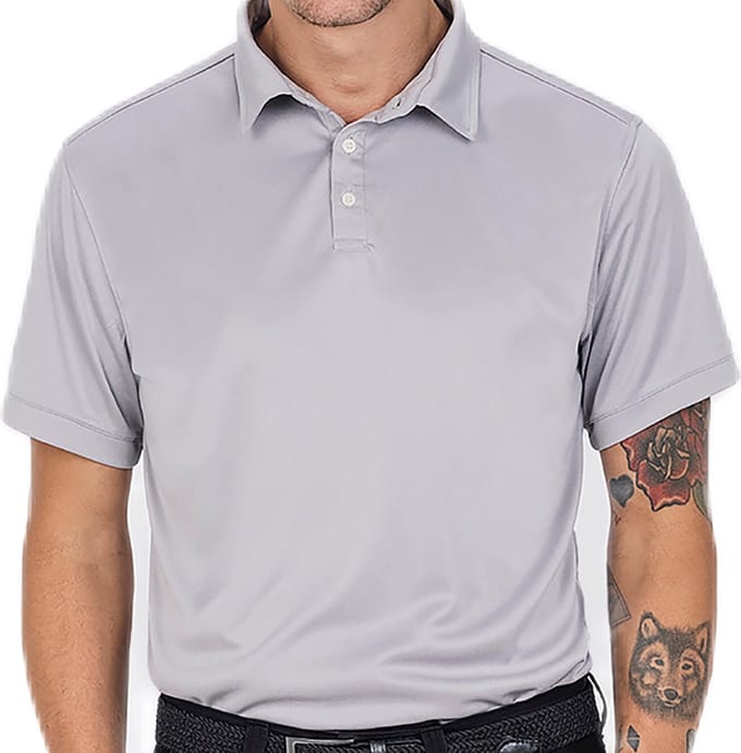 Func Factory mannen Poloshirt Mac zilvergrijs maat M