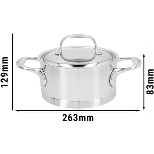 DEMEYERE ATLANTIS 7 - Kookpan met deksel - Ø 160mm - RVS