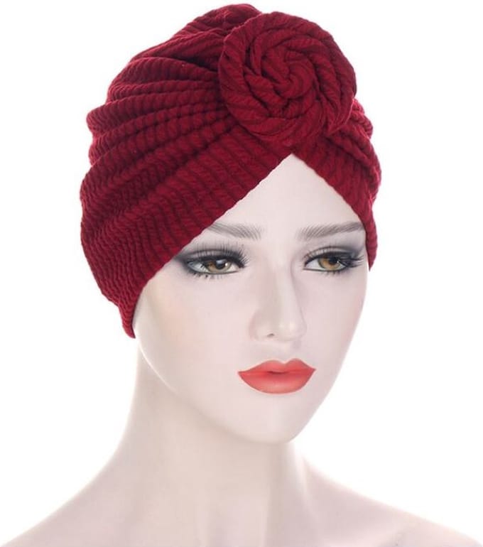 New Age Devi - Tulband - Rood - Head wrap - Chemo muts - Beanie - Hoofddoek - Hijab - Slaapmuts