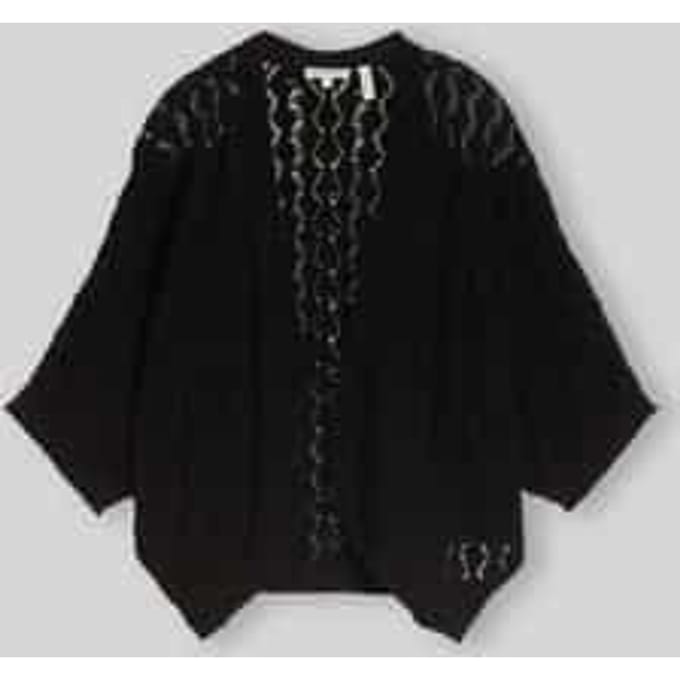 Tom Tailor - Oversized bolero-vest - Maat XXXL - deep black