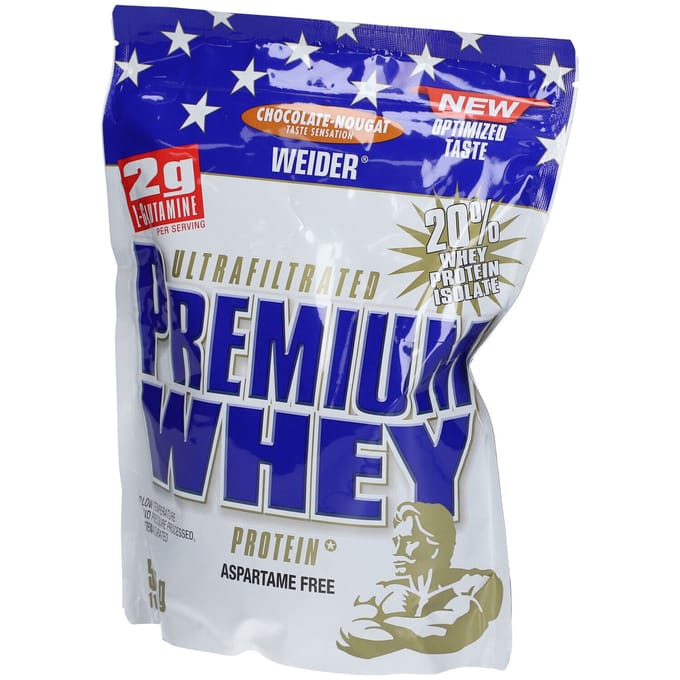 Weider Premium Whey (500g) Chocolate-Nougat - Eiwitten - Wei-eiwit Mix