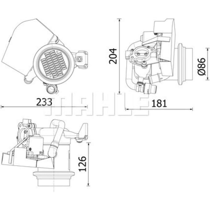 EGR-klep MAHLE CE 40 000P