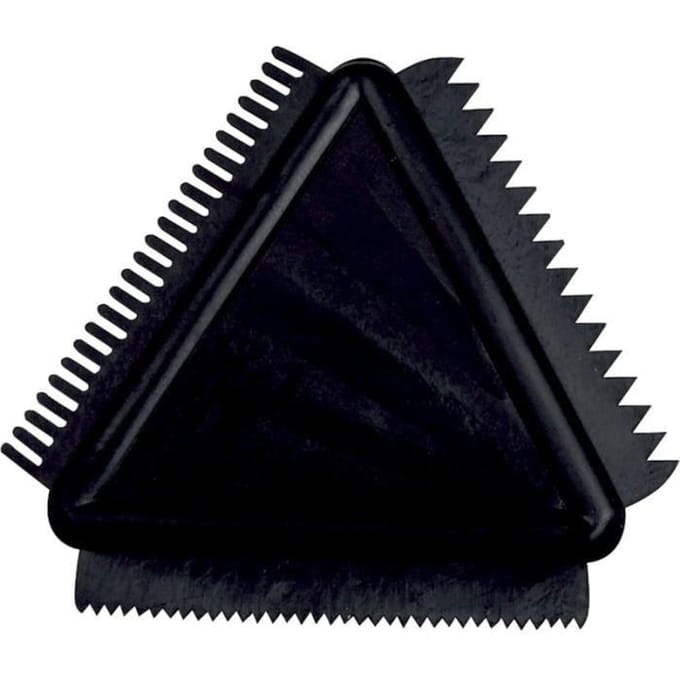 Structuurkam van rubber, afm 9 cm, 1stuk