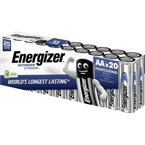 Energizer Ultimate FR6 AA batterij (penlite) Lithium 3000 mAh 1.5 V 20 stuk(s)