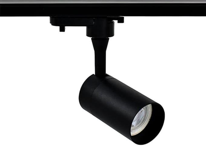 Ledl GU10 Railspot Zwart 1 Fase Kantelbaar