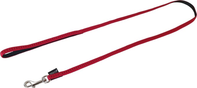 VADIGRAN Soft Grip Hondenlijn - Nylon - Gevoerd - Rood - S - Breedte: 1 cm - Lengte: 120 cm