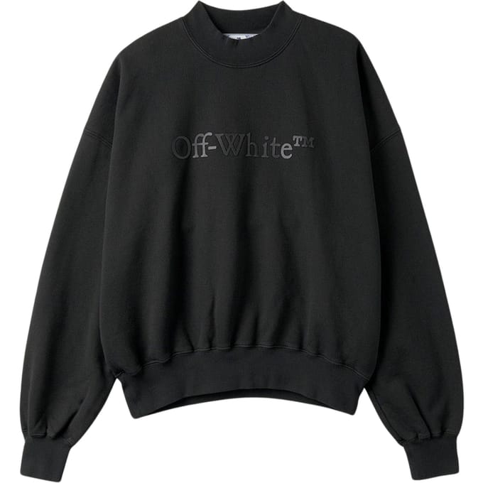 Gebroken wit Bookish Laund boxy fit zwart sweatshirt
