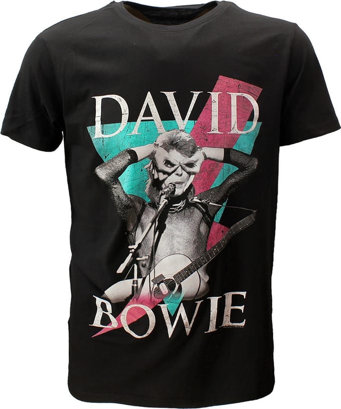 David Bowie Thunder T-Shirt - Officiële Merchandise - S