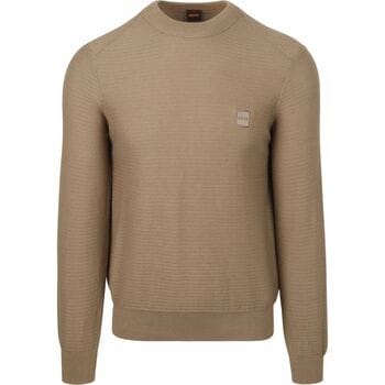 BOSS Trui Anion Taupe - Maat XXL - Heren - Pullovers