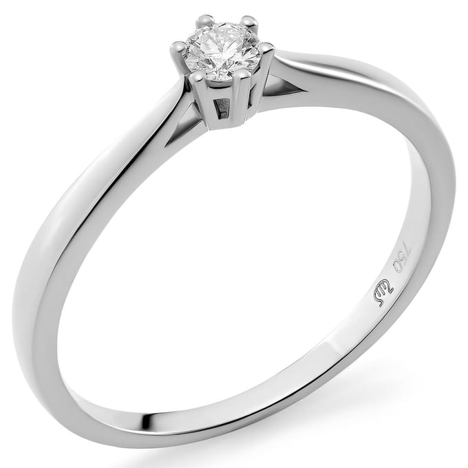 Orphelia RD-3919/1/52 - Ring - Goud 18 kt - Diamant 0.1 ct - 16.50 mm / maat 52