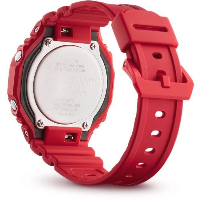 Casio G-shock Heren Rood Horloge GA-2100-4AER