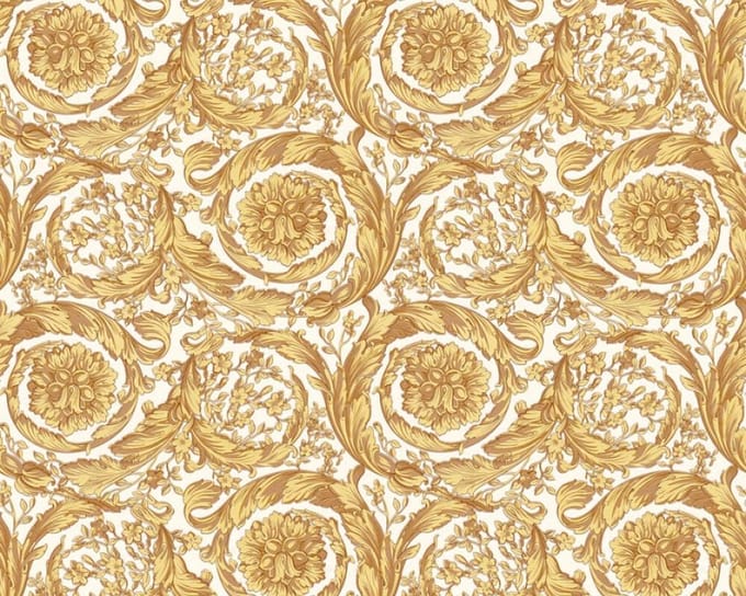 KLASSIEK BAROK ORNAMENTEN BEHANG - Beige Geel Goud - AS Creation Versace 4