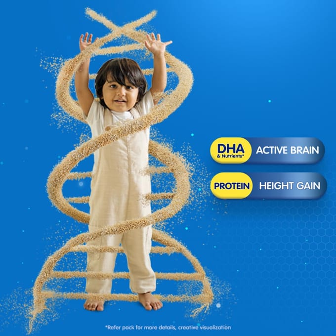 Horlicks Junior Chocoladesmaak Gezondheidsdrank voor Peuters 500 g Pot Hersengroei Immuniteit