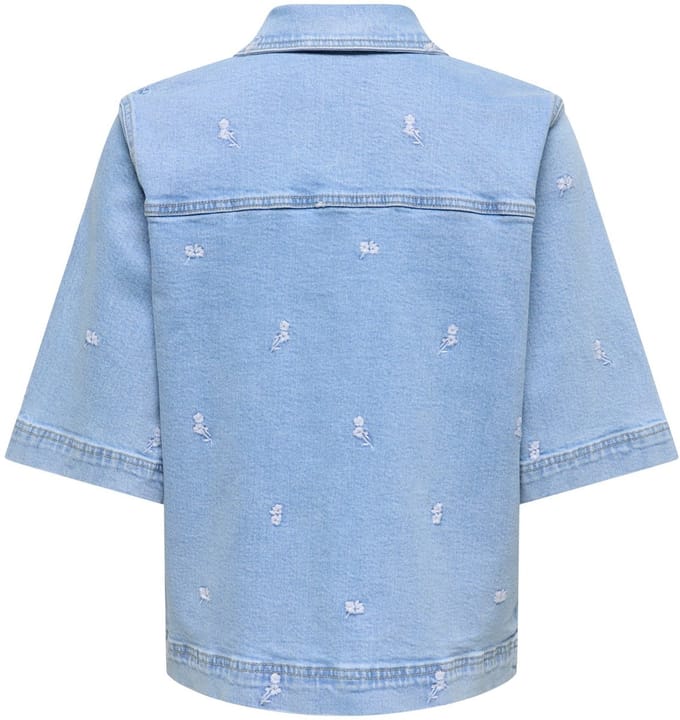 ONLY - ONLBELLA S/S EMB SHIRT DNM MAE - Meisjes - Blouses