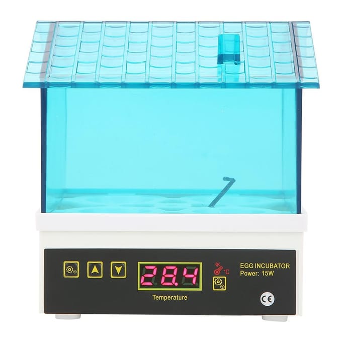 4 Eieren Mini Incubator Broedmachine Huishoudelijk Digitaal Semi-automatisch Broedhuis Machine blue