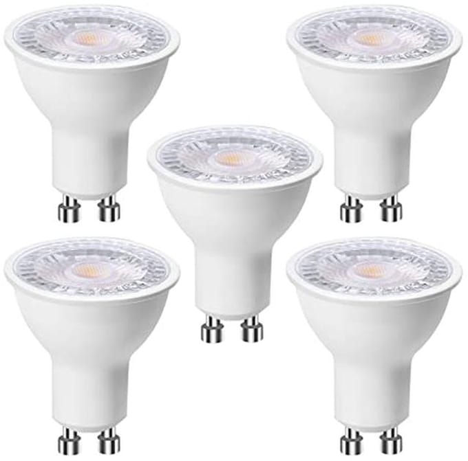 LED GU10 Lampen 6W 500 Lumen Koudwit 6500K Niet Dimbaar - 5 Stuks
