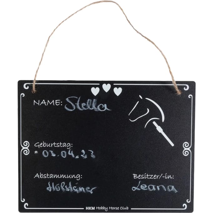 Plaque d'écurie voor hobby Horse HKM Kids
