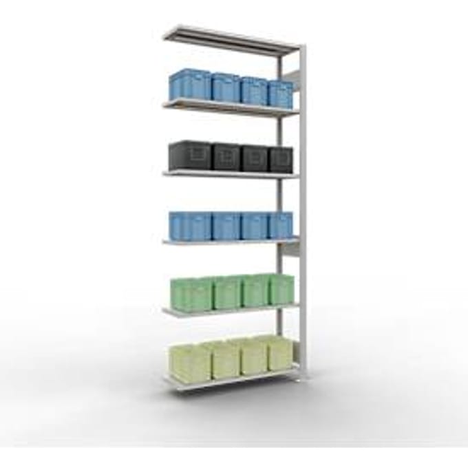 SCHULTE Lagertechnik - Insteekbevestiging met lengtebout - 2500x1000x300 mm, type 150 kg