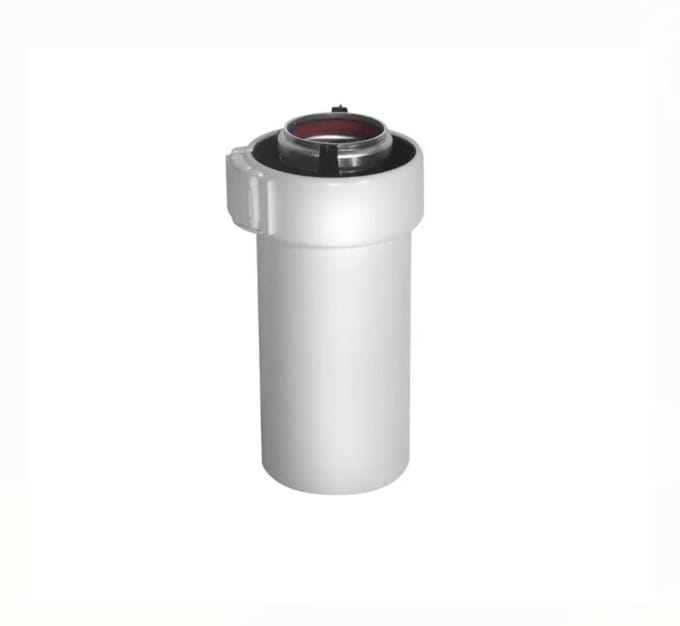 Ubbink 0227350 Concentrische Verlengbuis - Ø 60/100 mm - Lengte 25 cm