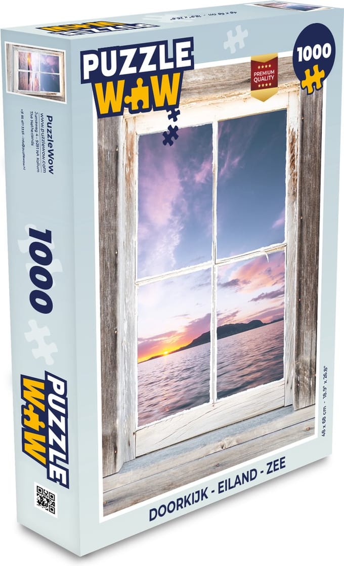 Puzzel Doorkijk - Eiland - Zee - Legpuzzel - Puzzel 1000 stukjes volwassenen