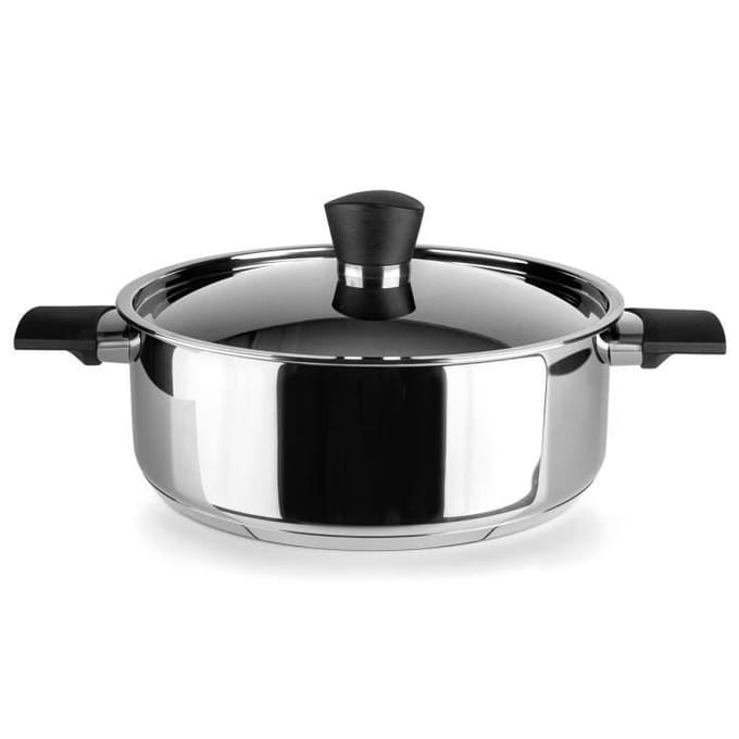 Faitout - IBILI - Svea - 28 cm - Acier Inoxydable - Anses Bakelite - Lave-vaisselle
