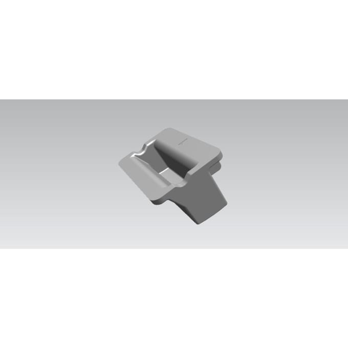 AEG knop, zilver, rechthoekig, ON/OFF 140040103040